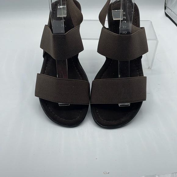 Pesaro Shoes - Pesaro Brown elastic strap Sandals, size 6